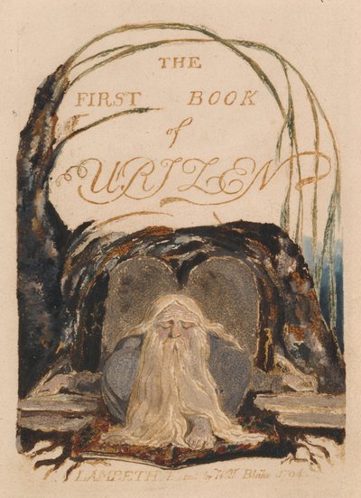 El Primer Libro de Urizen, Placa 1, El Primer Libro de Urizen. (Bentley 1) de William Blake